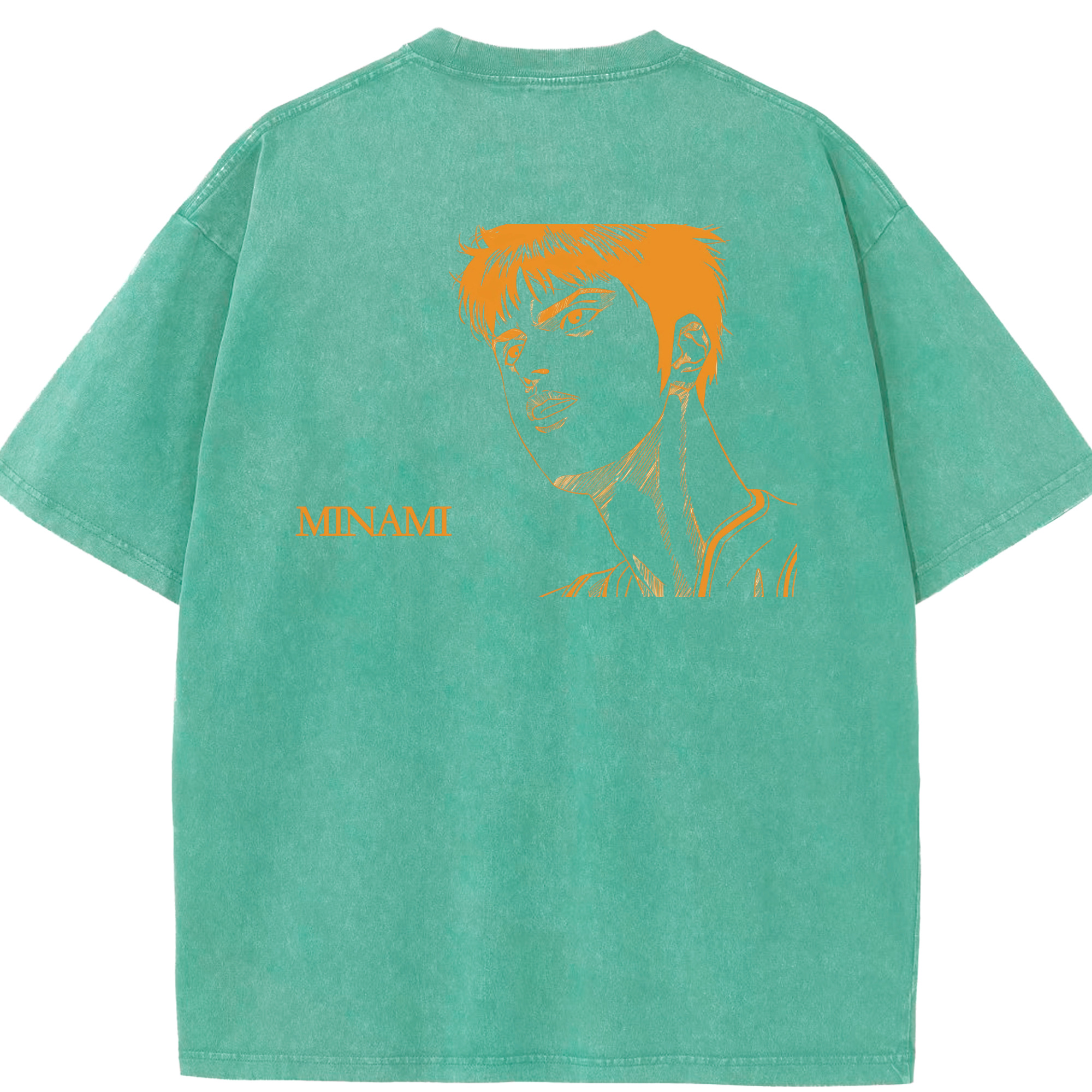 SLAM DUNK／スラムダンク 綿100% ヴィンテージ風 半袖Tシャツ（背面プリント）